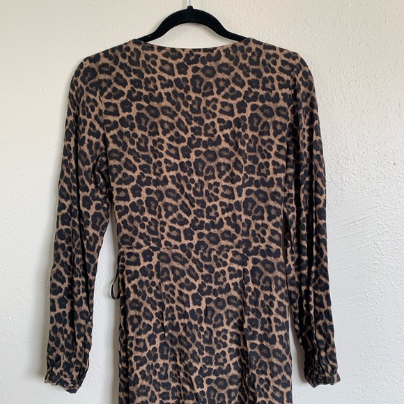 H&M | Leopard Wrap Midi Dress - Picture 5 of 7